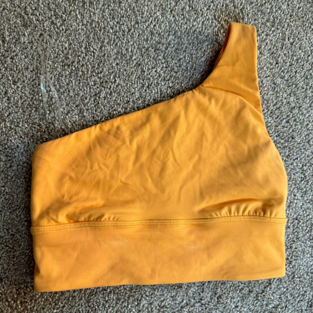 lululemon athletica One-Shoulder Bra in Orange